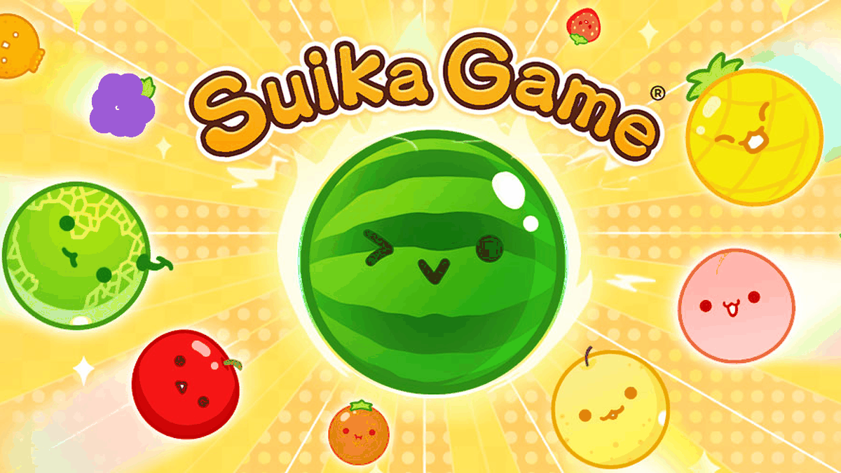 Suika Game gameplay screenshot