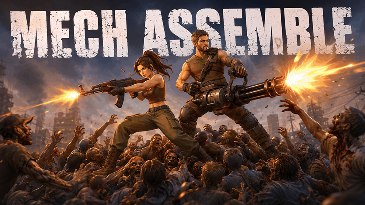 Mech Assemble: Zombie Swarm gameplay screenshot