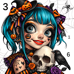 Macabre Color Paint By Number app icon