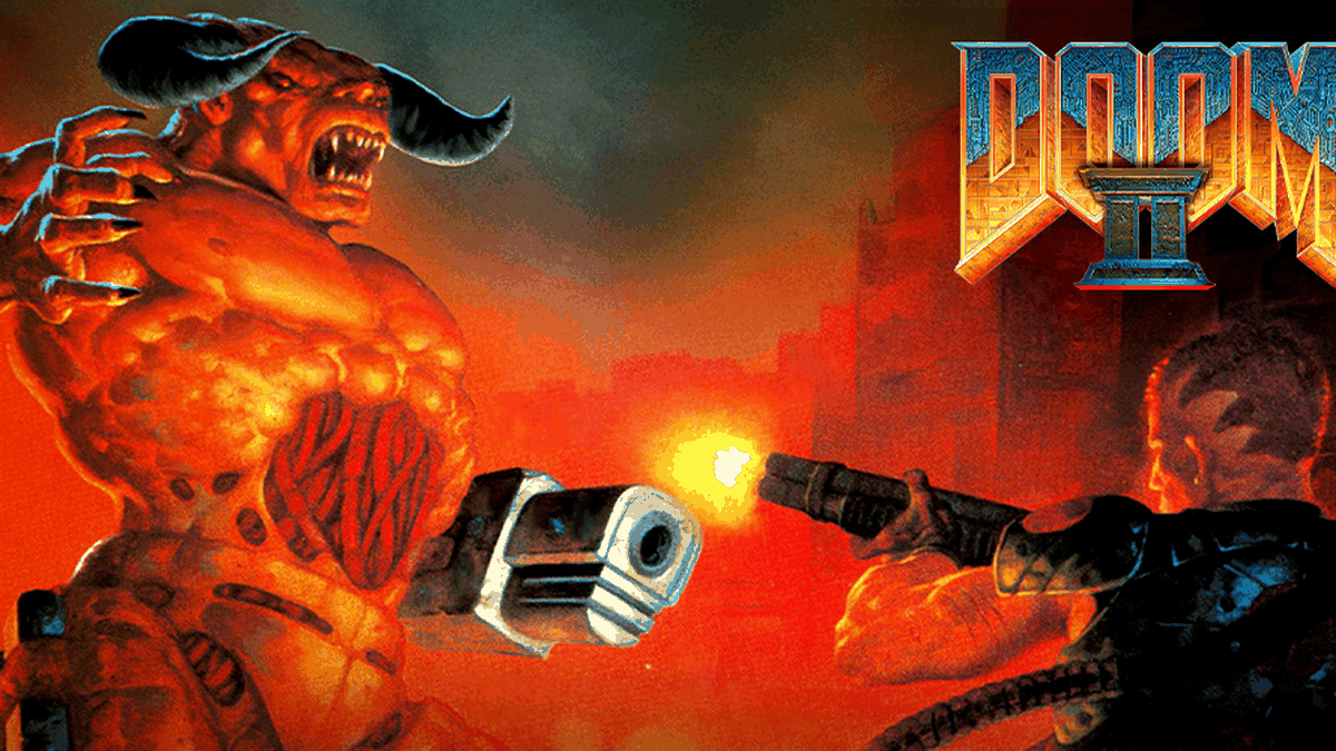 DOOM II gameplay screenshot