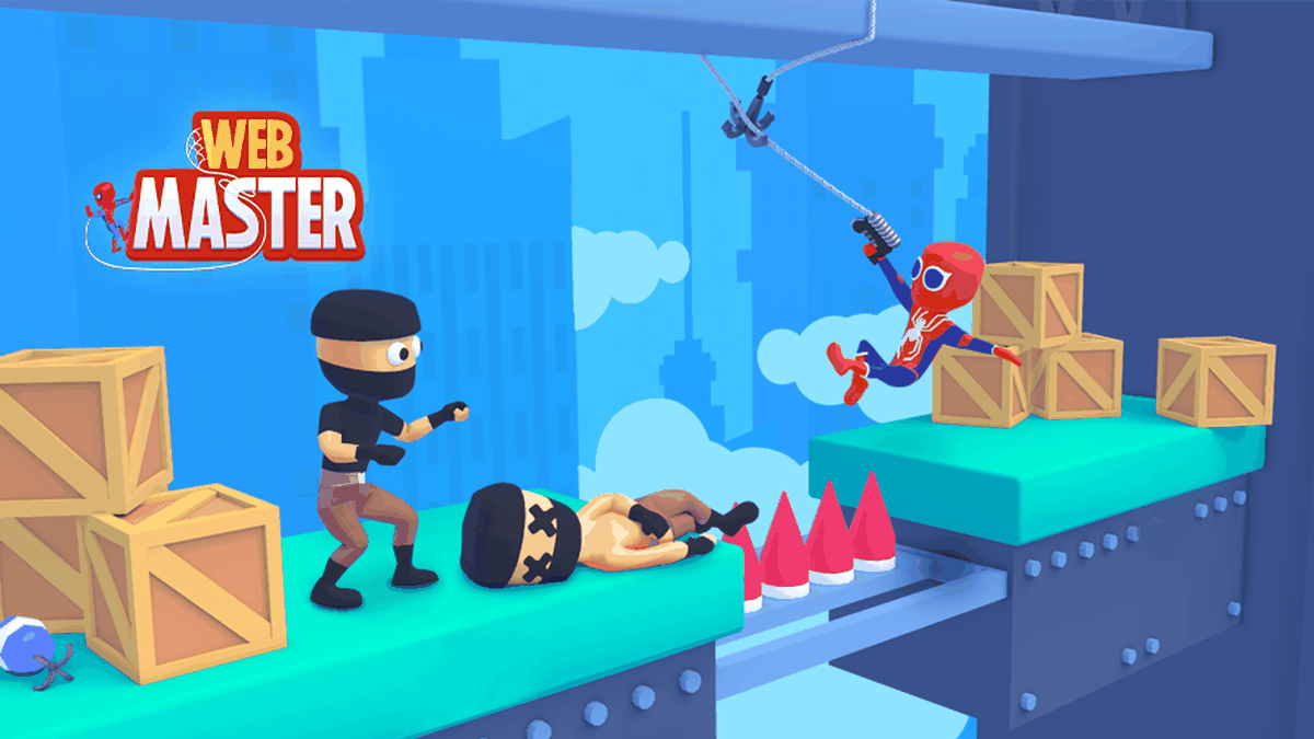 Web Master: Stickman Superhero gameplay screenshot