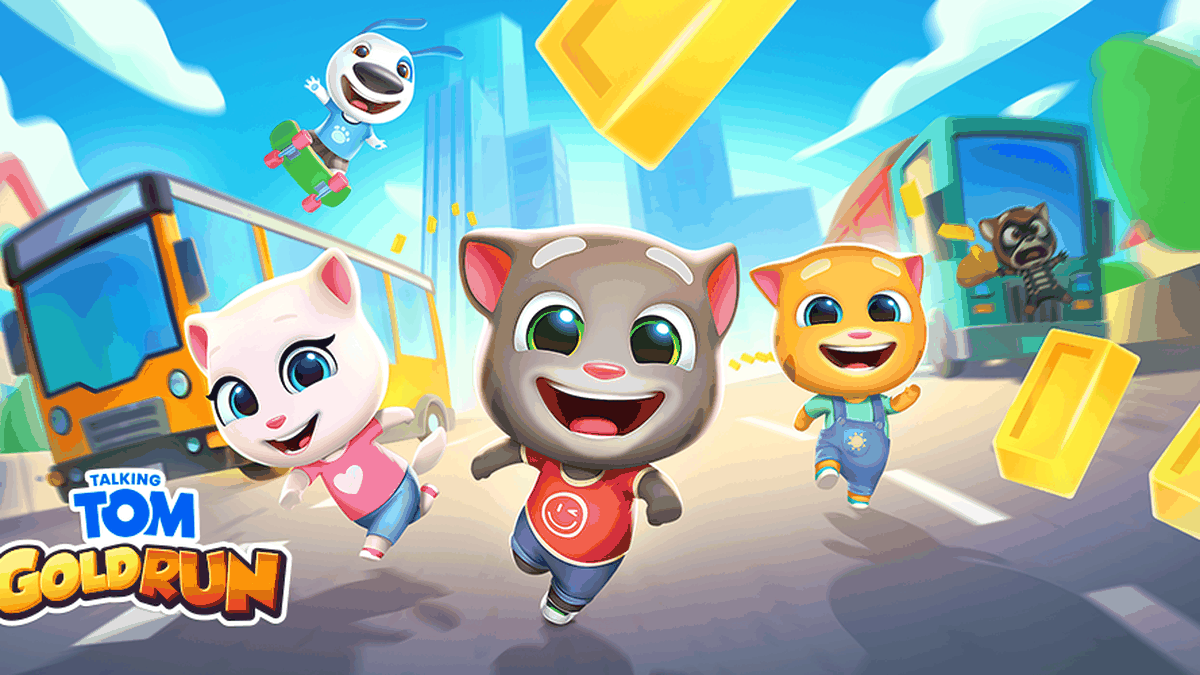 Talking Tom Gold Run gameplay screenshot