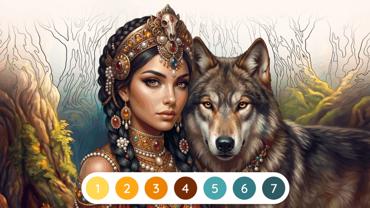 Happy Color®: Color by Number gameplay screenshot