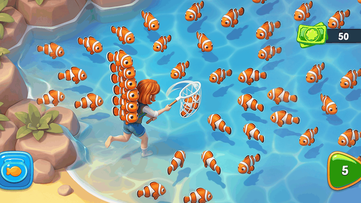 Fishdom gameplay screenshot