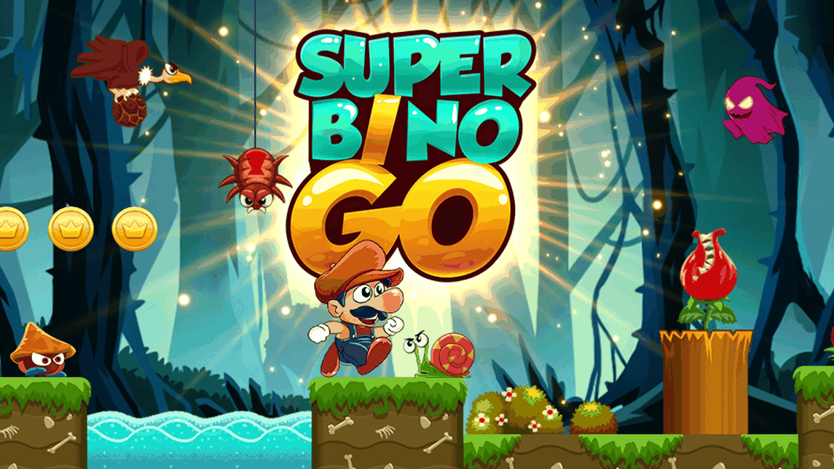 Super Bino Go:Adventure Jungle gameplay screenshot