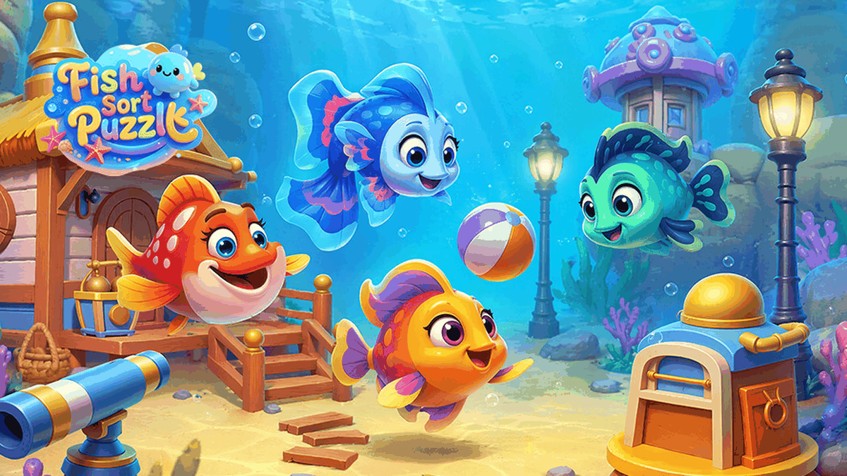 Fish Sort Puzzle gameplay screenshot